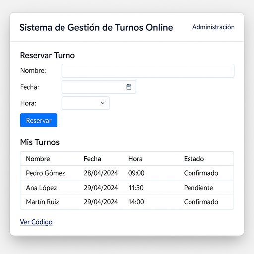 Sistema de Gestión de Turnos